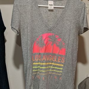 VS PINK - Los Angeles V-Neck Tee